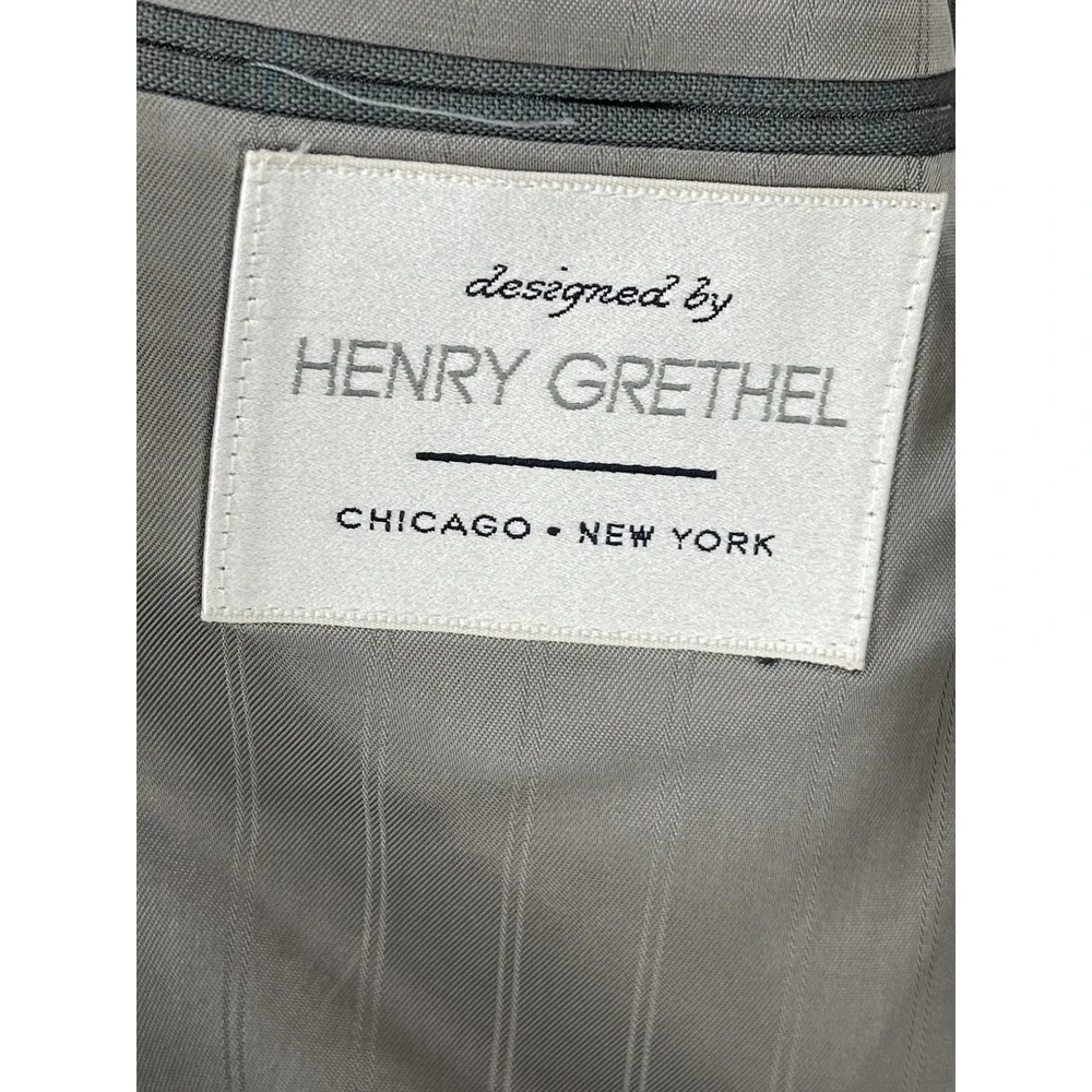 Henry Grethel Men's Wool Blend Blazer Gray‎ 38R Bag 2